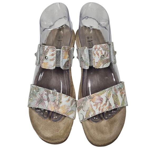 Naot Women's Ashley Floral Leather Slide Sandal EU 40 | US 9-9.5 - Picture 1 of 9